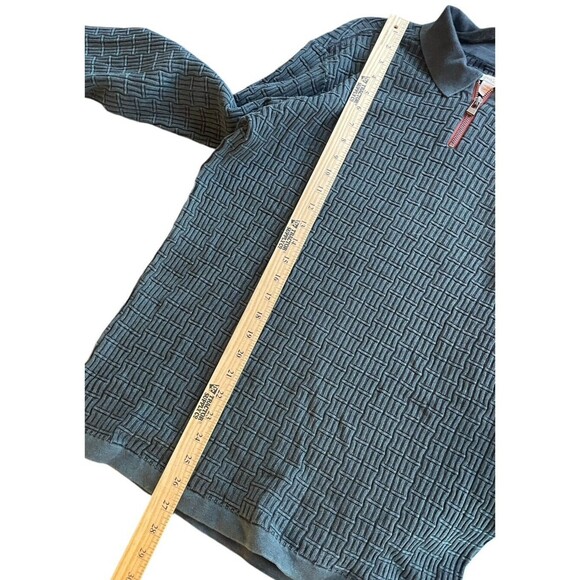 Carbon 2 Cobalt Sweater Mens L Gray Pullover 1/4 Zip Elbow Patches Long Sleeve - Picture 8 of 10